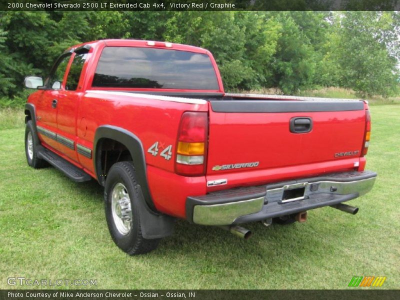 Victory Red / Graphite 2000 Chevrolet Silverado 2500 LT Extended Cab 4x4