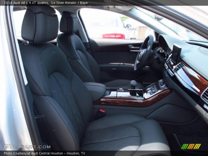 Ice Silver Metallic / Black 2014 Audi A8 L 4.0T quattro