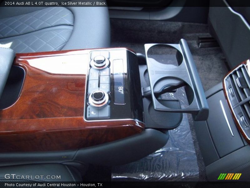 Ice Silver Metallic / Black 2014 Audi A8 L 4.0T quattro