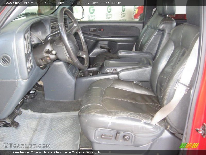 Victory Red / Graphite 2000 Chevrolet Silverado 2500 LT Extended Cab 4x4