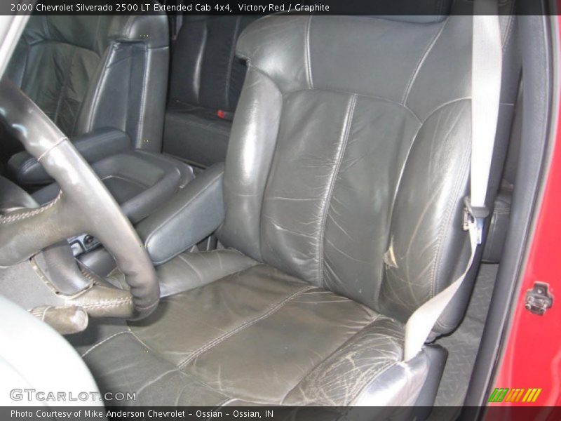 Victory Red / Graphite 2000 Chevrolet Silverado 2500 LT Extended Cab 4x4