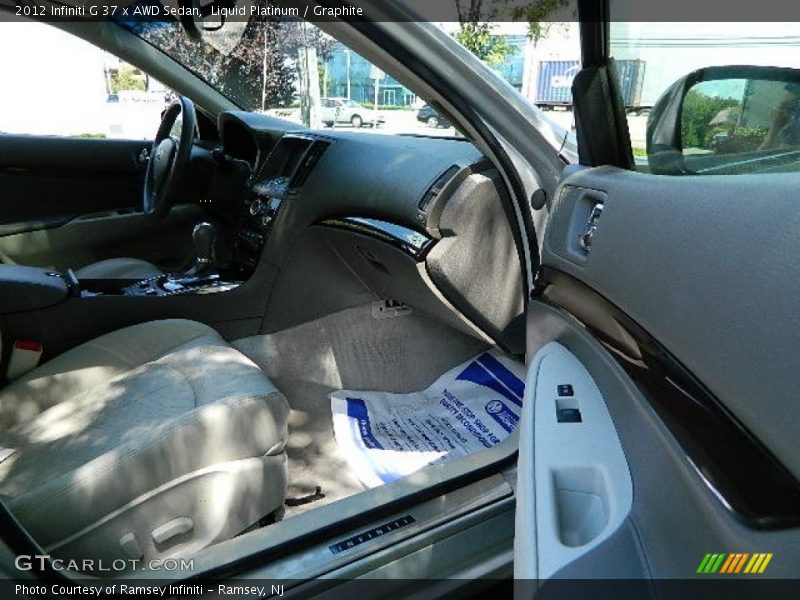 Liquid Platinum / Graphite 2012 Infiniti G 37 x AWD Sedan