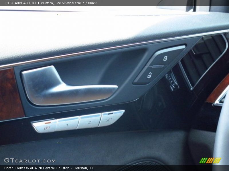 Ice Silver Metallic / Black 2014 Audi A8 L 4.0T quattro