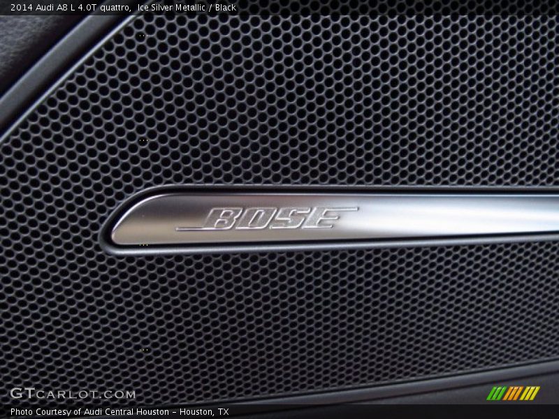 Ice Silver Metallic / Black 2014 Audi A8 L 4.0T quattro