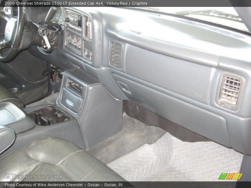 Victory Red / Graphite 2000 Chevrolet Silverado 2500 LT Extended Cab 4x4