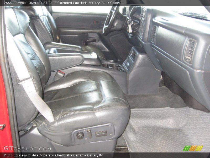 Victory Red / Graphite 2000 Chevrolet Silverado 2500 LT Extended Cab 4x4