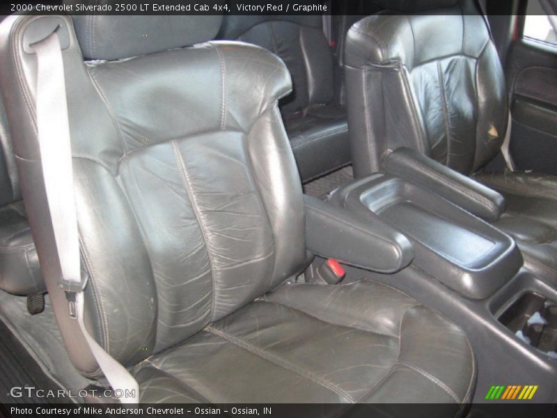 Victory Red / Graphite 2000 Chevrolet Silverado 2500 LT Extended Cab 4x4