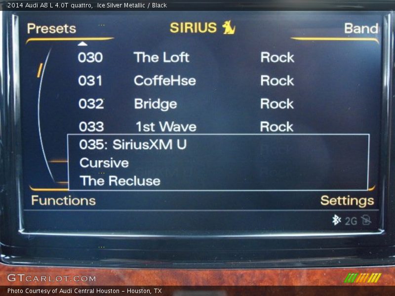 Ice Silver Metallic / Black 2014 Audi A8 L 4.0T quattro