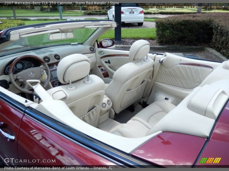 Storm Red Metallic / Stone 2007 Mercedes-Benz CLK 350 Cabriolet