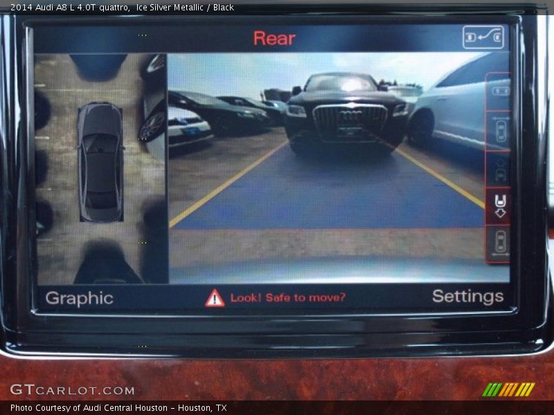 Ice Silver Metallic / Black 2014 Audi A8 L 4.0T quattro