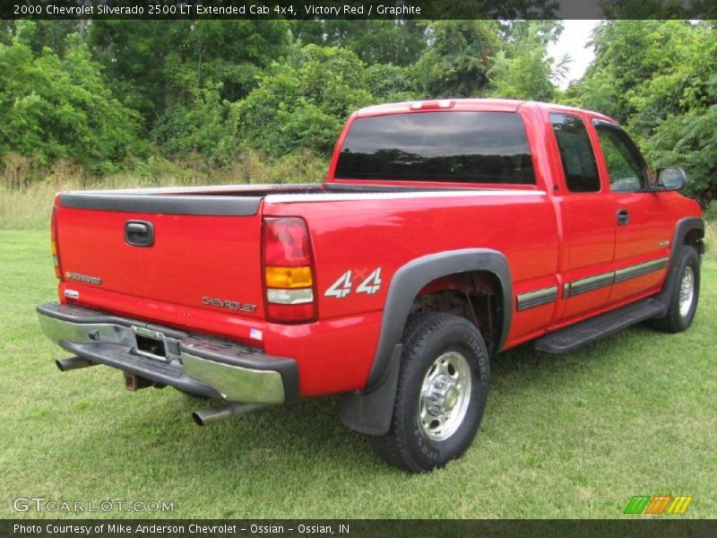 Victory Red / Graphite 2000 Chevrolet Silverado 2500 LT Extended Cab 4x4