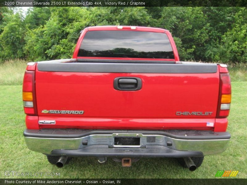 Victory Red / Graphite 2000 Chevrolet Silverado 2500 LT Extended Cab 4x4