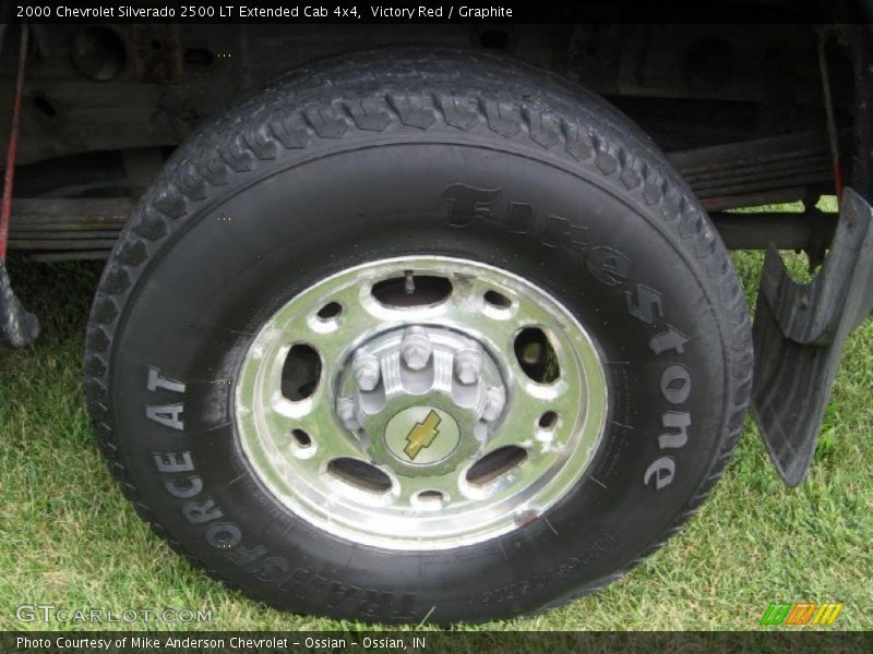 Victory Red / Graphite 2000 Chevrolet Silverado 2500 LT Extended Cab 4x4