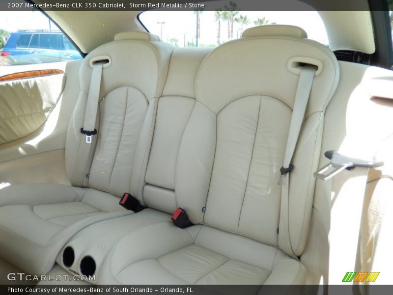 Storm Red Metallic / Stone 2007 Mercedes-Benz CLK 350 Cabriolet