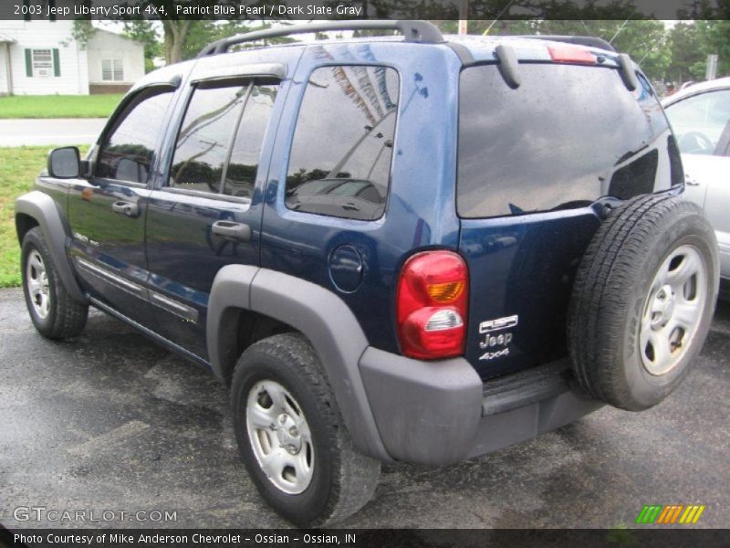 Patriot Blue Pearl / Dark Slate Gray 2003 Jeep Liberty Sport 4x4