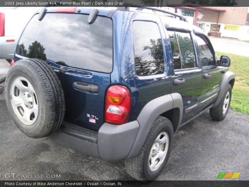 Patriot Blue Pearl / Dark Slate Gray 2003 Jeep Liberty Sport 4x4