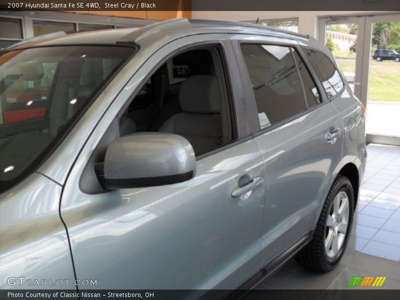 Steel Gray / Black 2007 Hyundai Santa Fe SE 4WD