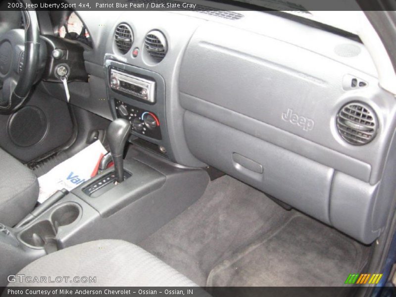 Patriot Blue Pearl / Dark Slate Gray 2003 Jeep Liberty Sport 4x4