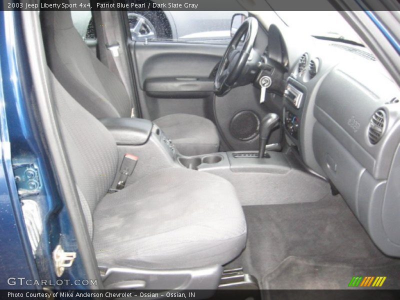 Patriot Blue Pearl / Dark Slate Gray 2003 Jeep Liberty Sport 4x4
