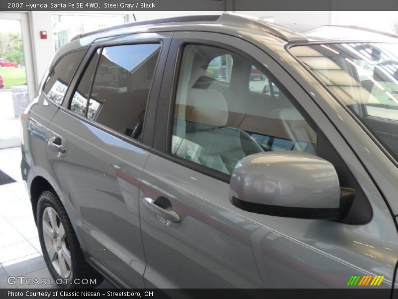 Steel Gray / Black 2007 Hyundai Santa Fe SE 4WD