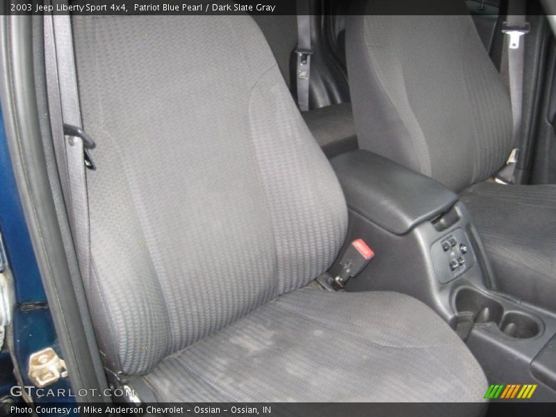 Patriot Blue Pearl / Dark Slate Gray 2003 Jeep Liberty Sport 4x4