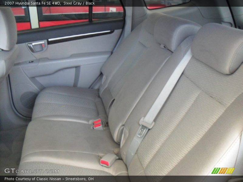 Steel Gray / Black 2007 Hyundai Santa Fe SE 4WD