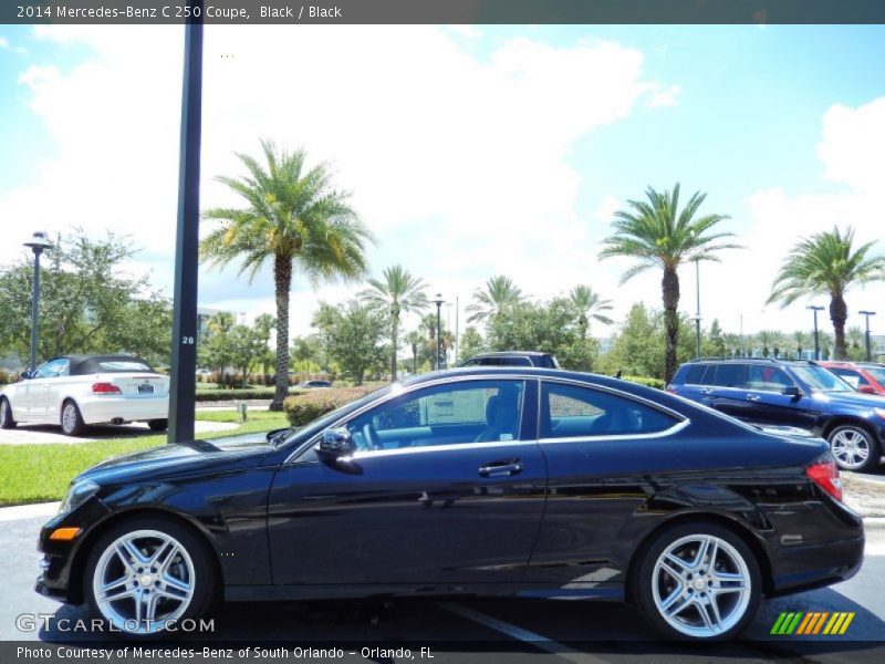 Black / Black 2014 Mercedes-Benz C 250 Coupe