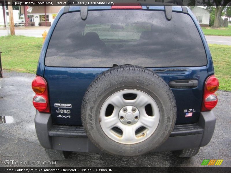Patriot Blue Pearl / Dark Slate Gray 2003 Jeep Liberty Sport 4x4