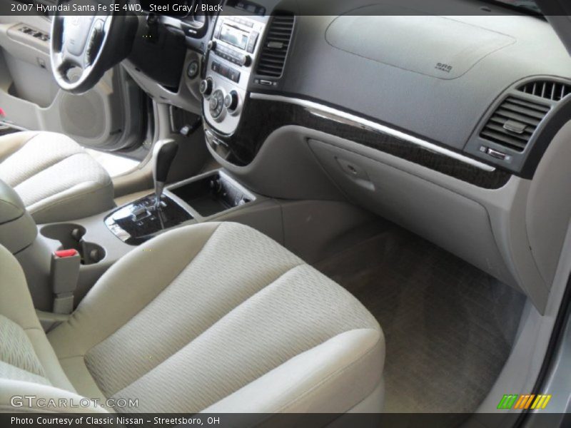 Steel Gray / Black 2007 Hyundai Santa Fe SE 4WD
