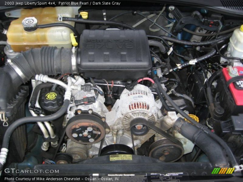 Patriot Blue Pearl / Dark Slate Gray 2003 Jeep Liberty Sport 4x4