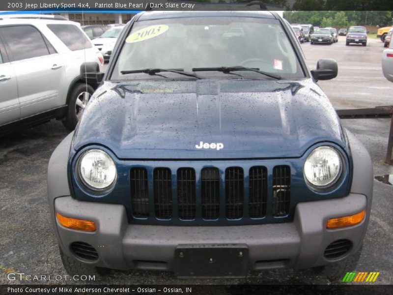 Patriot Blue Pearl / Dark Slate Gray 2003 Jeep Liberty Sport 4x4