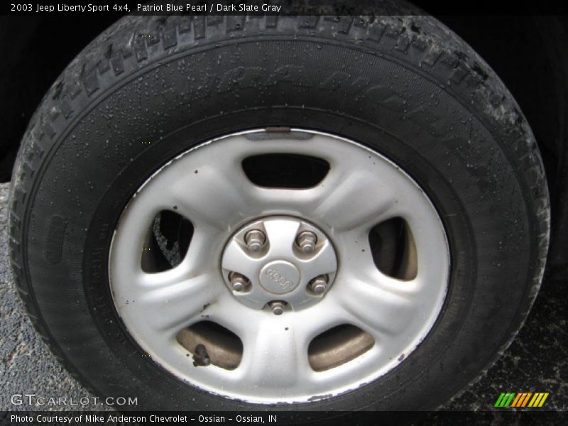 Patriot Blue Pearl / Dark Slate Gray 2003 Jeep Liberty Sport 4x4