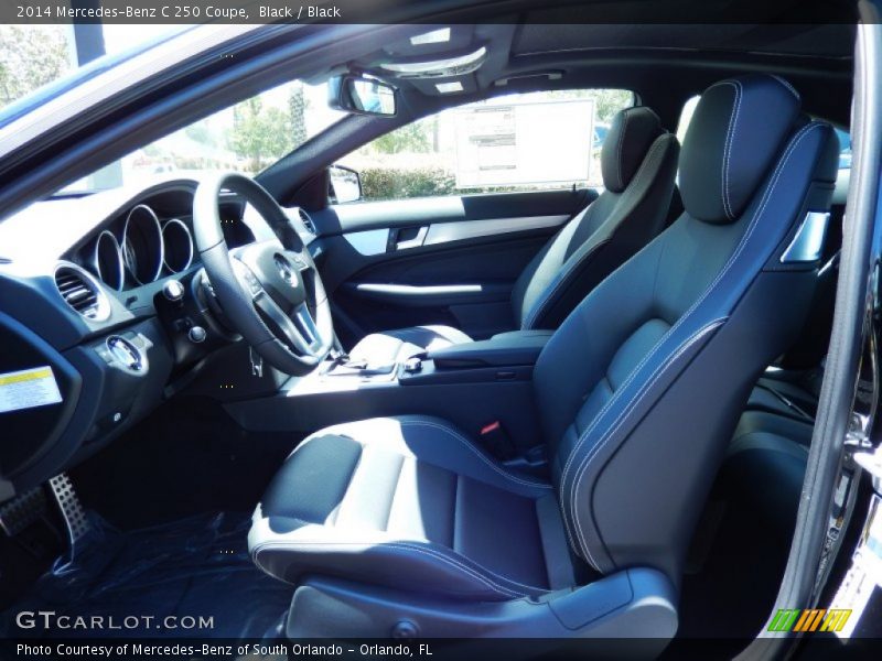 Black / Black 2014 Mercedes-Benz C 250 Coupe