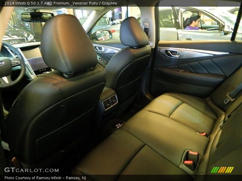 Rear Seat of 2014 Q 50 3.7 AWD Premium