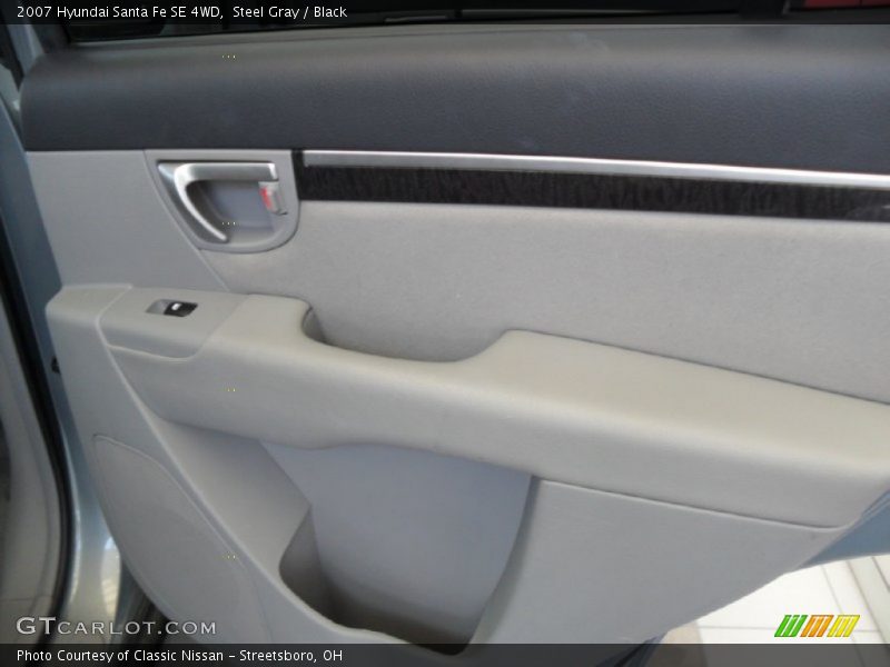 Steel Gray / Black 2007 Hyundai Santa Fe SE 4WD