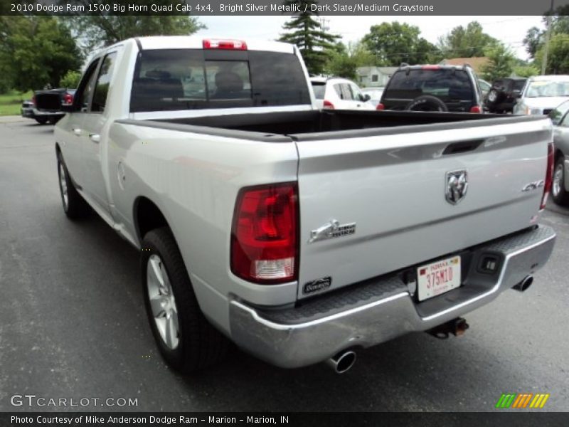 Bright Silver Metallic / Dark Slate/Medium Graystone 2010 Dodge Ram 1500 Big Horn Quad Cab 4x4