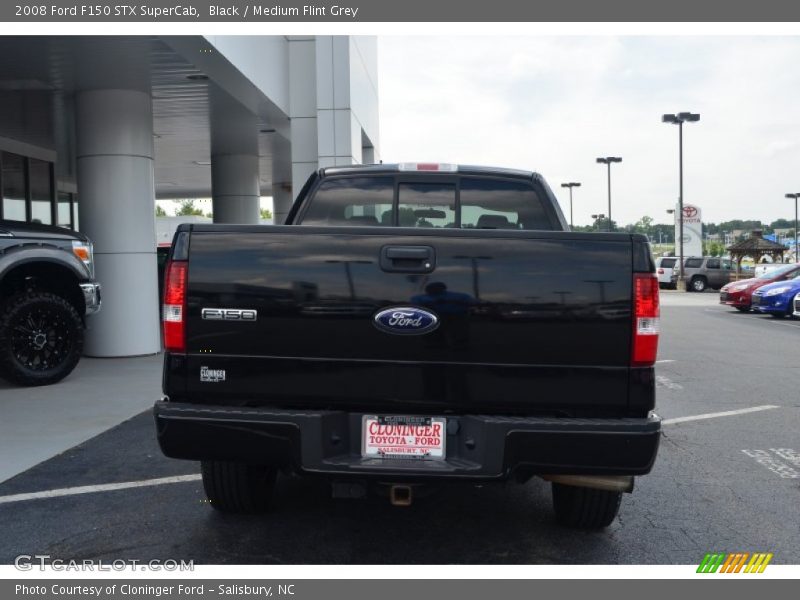 Black / Medium Flint Grey 2008 Ford F150 STX SuperCab