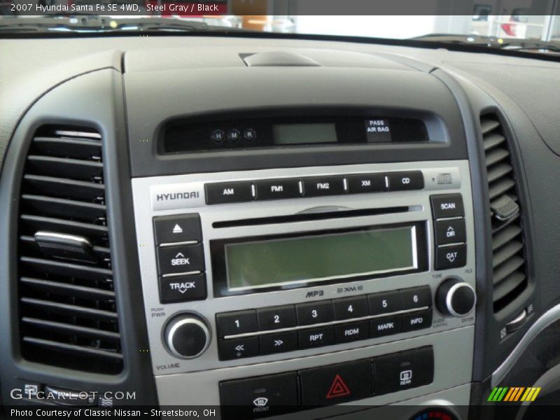 Steel Gray / Black 2007 Hyundai Santa Fe SE 4WD
