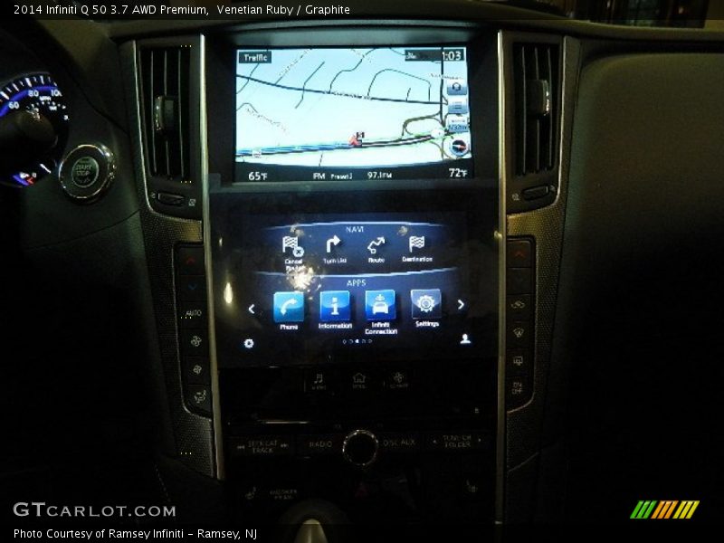 Controls of 2014 Q 50 3.7 AWD Premium