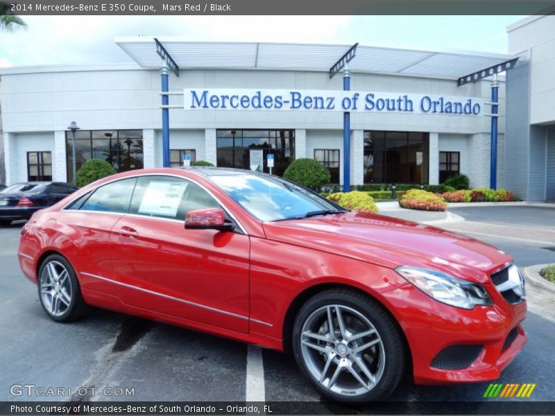 Mars Red / Black 2014 Mercedes-Benz E 350 Coupe