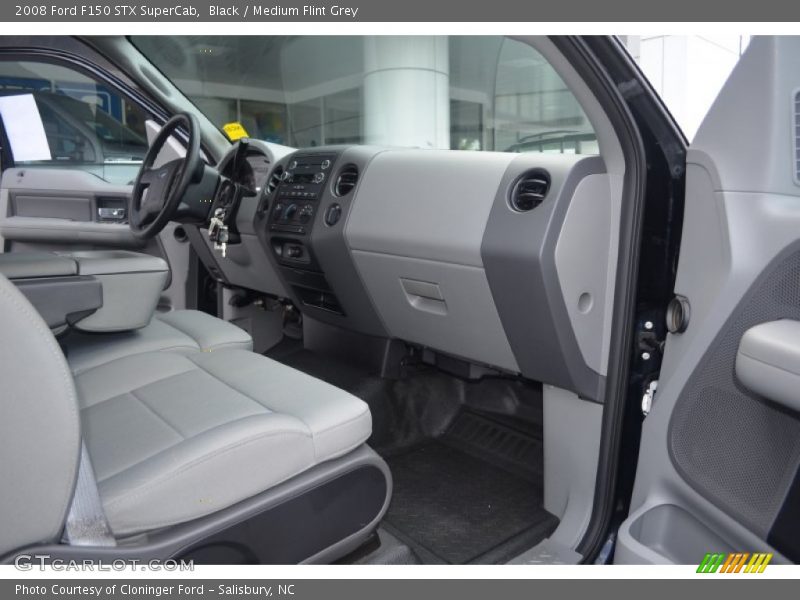 Black / Medium Flint Grey 2008 Ford F150 STX SuperCab