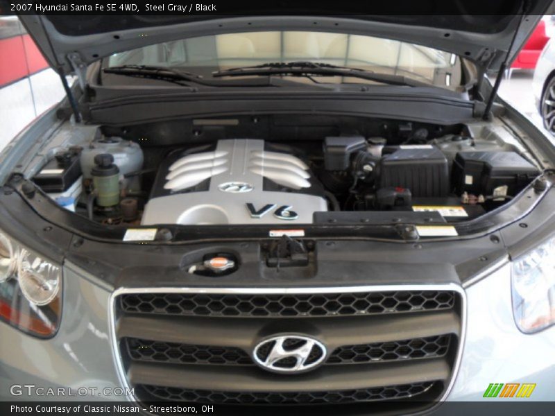 Steel Gray / Black 2007 Hyundai Santa Fe SE 4WD