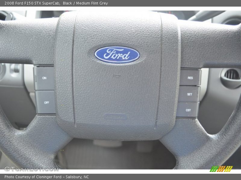 Black / Medium Flint Grey 2008 Ford F150 STX SuperCab