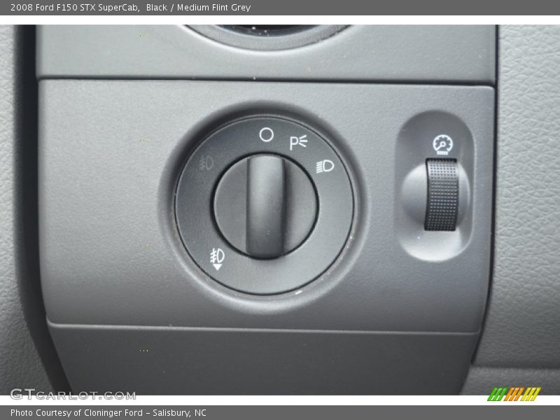 Black / Medium Flint Grey 2008 Ford F150 STX SuperCab