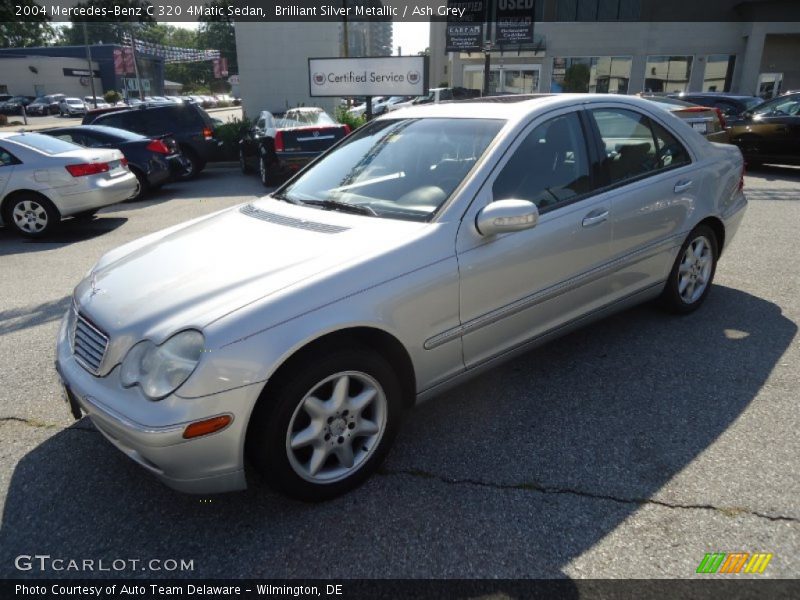 Brilliant Silver Metallic / Ash Grey 2004 Mercedes-Benz C 320 4Matic Sedan