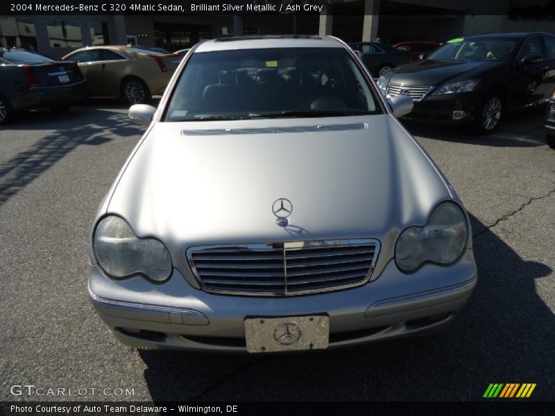 Brilliant Silver Metallic / Ash Grey 2004 Mercedes-Benz C 320 4Matic Sedan