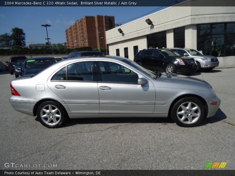 Brilliant Silver Metallic / Ash Grey 2004 Mercedes-Benz C 320 4Matic Sedan