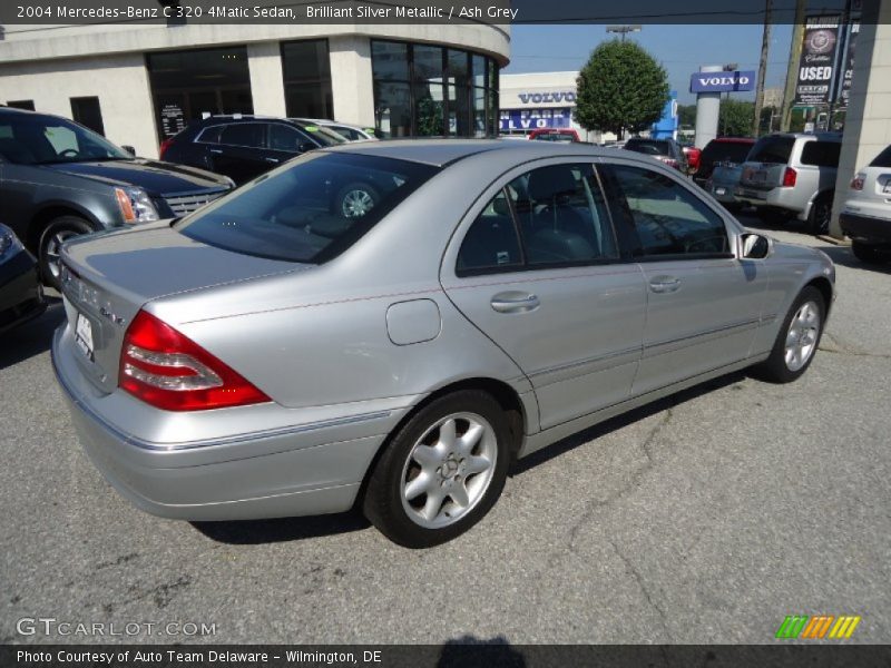 Brilliant Silver Metallic / Ash Grey 2004 Mercedes-Benz C 320 4Matic Sedan