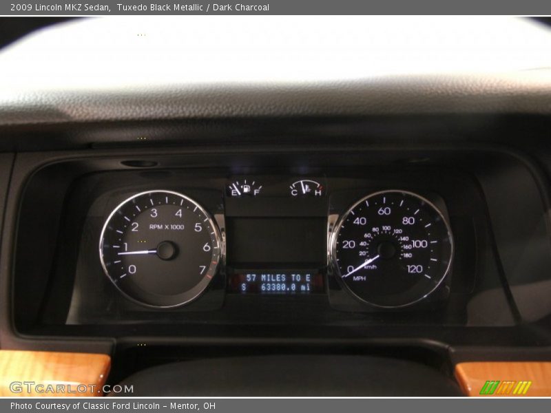 Tuxedo Black Metallic / Dark Charcoal 2009 Lincoln MKZ Sedan