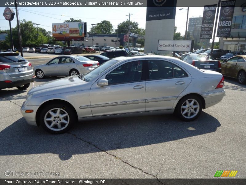 Brilliant Silver Metallic / Ash Grey 2004 Mercedes-Benz C 320 4Matic Sedan